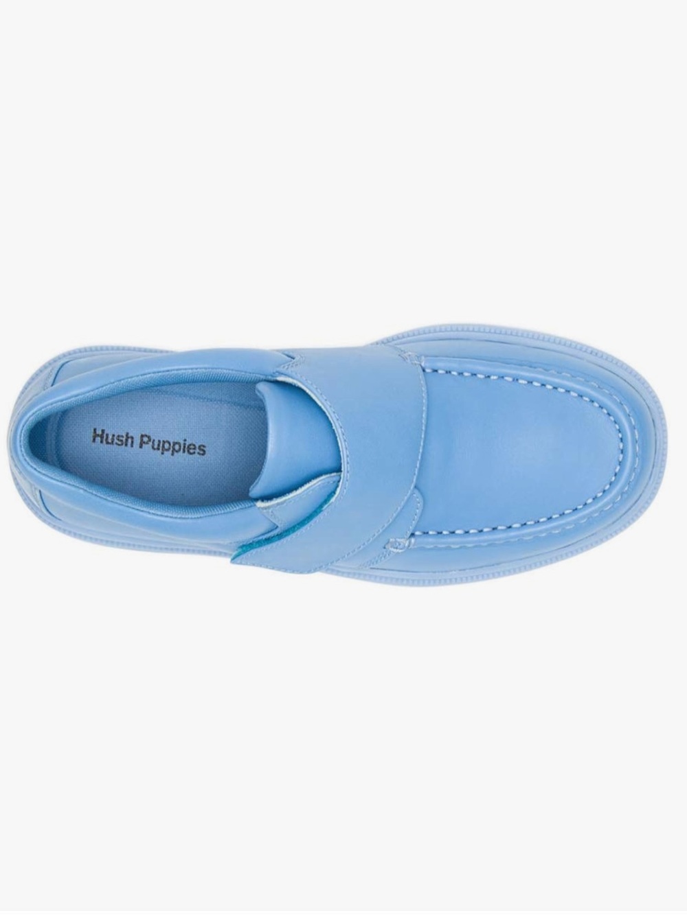 Hush Puppies Gil Surf Blue Leather Loafers Men’s Size 9 M Comfort Shoes - Picture 5 of 16